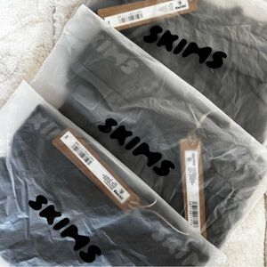 SKIMS 3 PAIR Gunmetal 3 INCH Inseam Boxer Briefs NEW